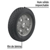 RUEDA P/CARRO T/ YEGUA COMPLETA PRETUL (TRUPER) IMPONCHABLE 9" # RD-92 (45487)