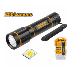 LINTERNA INGCO INDUSTRIAL ALUMINIO  LED 3 PILAS AAA # HFL013AAA58