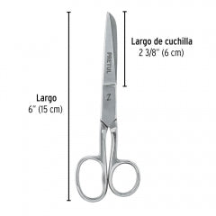 TIJERA PRETUL (TRUPER) P/COSTURA OJO GRANDE 6" #TP-8341-6 (23160)