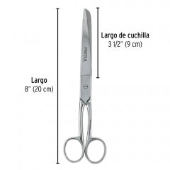 TIJERA PRETUL (TRUPER) COSTURA/OFICINA 8" #TP-8642-8 (23158)
