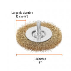 ESCOBILLA TRUPER CIRCULAR P/TALAD.FINA 3" #CA-3F (11575)