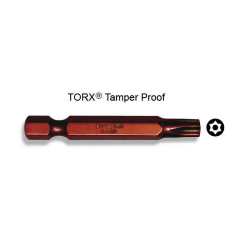 PUNTA CROSSMAN MAGNET.TORX TAMPER PROOF T-45 1/4" X 50MM # 44-534 (10 UNI.)