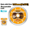 DISCO CERAMICA INGCO CONTINUO 4 1/2 X 22.2MM EJE 6MM # DMD021151