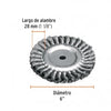 ESCOBILLA TRUPER CIRCULAR FINA 6" P/ESMERIL EJE 5/8" #CATR-6F (11598)
