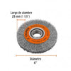 ESCOBILLA TRUPER CIRCULAR DIAM 6" P/ESMERIL FINA 13/16" #CA-105 (11523)