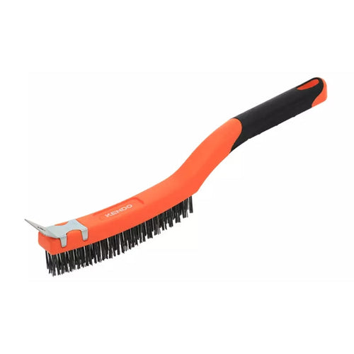 CEPILLO KENDO #31201 - 14" CERDA ALAMBRE CON RASPADOR