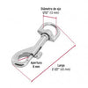 MOSQUETON C/DESTORCEDOR FIERO (TRUPER) DE ZINC 2 1/2" #BDZ-3 (BANZ-3) (44030)
