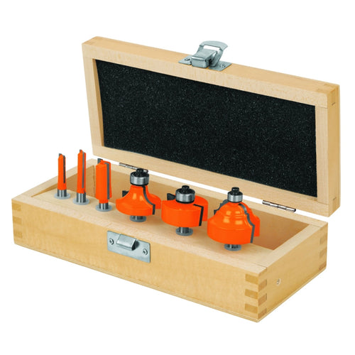 FRESA PARA MADERA TRUPER JGO. 6 PZAS. # JBROU-6 (11359)