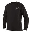 POLERA NEGRA MANGA LARGA WORKSKIN TALLA M MILWAUKEE