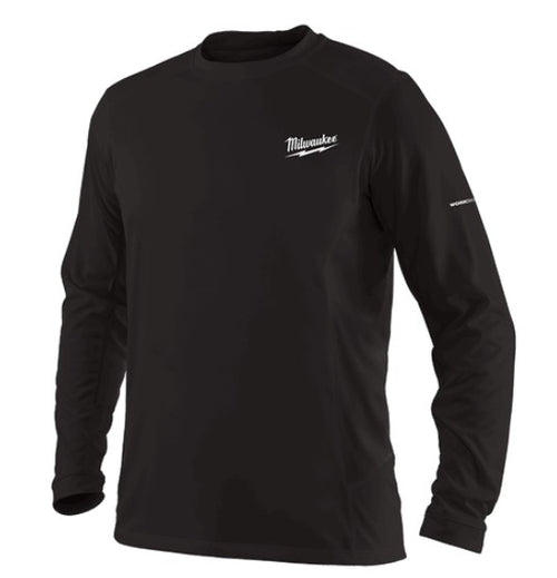 POLERA MANGA LARGA NEGRA WORKSKIN TALLA XL MILWAUKEE