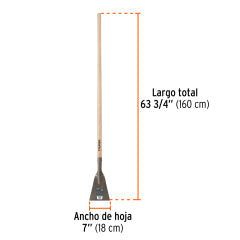 RASPADOR TRUPER HOJA 7" C/MANGO LARGO 54" # SCR-7 (18652)