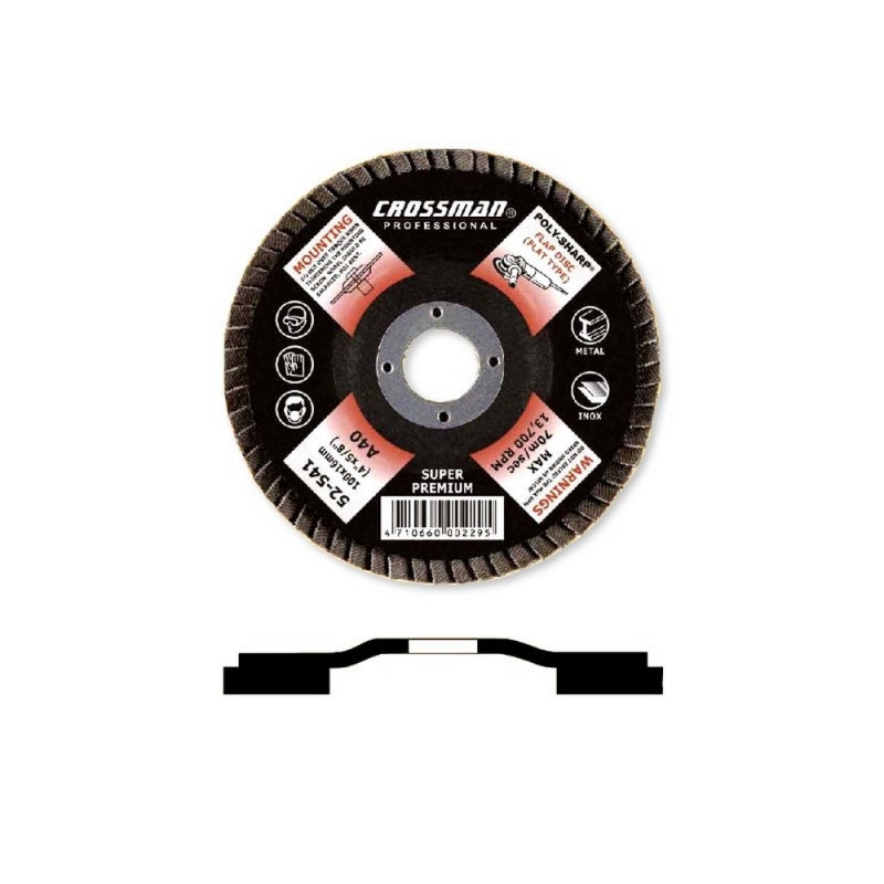 DISCO OXIDO ALUMINIO CROSSMAN 115X22.2 GRANO 120 #52555