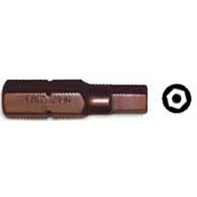 PUNTA CROSSMAN MAGNET. HEX. TAMPER PROOF H-1.5 1/4"X25MM # 44-285 (10 UNI.) (OF)