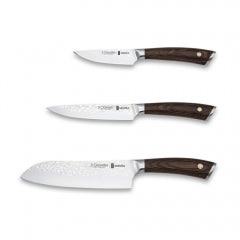 CUCHILLO TRES CLAVELES #1026 SAKURA COCINERO JGO.3 PZAS.