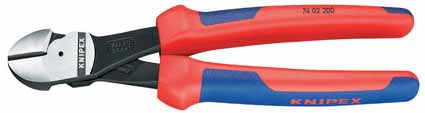 ALICATE KNIPEX 7402200 - 200 MM C.DIAG.T.EX.FU.F.PLA