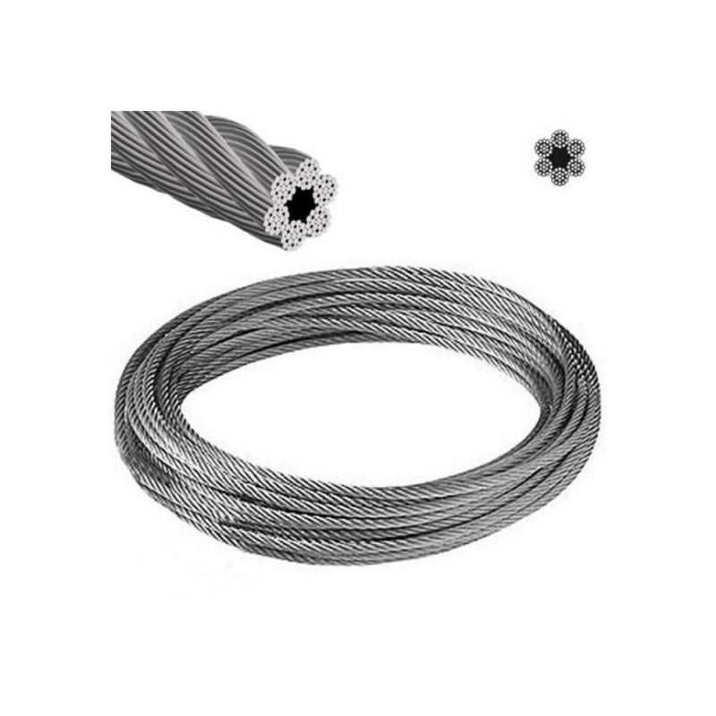 CABLE ACERO GALV 3/32" X 6 X 7 (GRADO 150 KG/MM2)(OF)