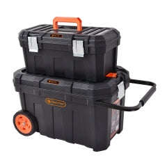 CAJA TIPO BAUL C/RUEDAS 24" C/CAJA HERRAMIENTAS 20" TACTIX #320310