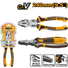 ALICATE INGCO UNIVERSAL REFORZADO INDUSTRIAL 9 1/2" #HHCP28240