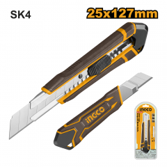 CUCHILLO CARTONAJE INGCO M/PLASTICO 200 MM C/1 HOJA #HKNS112505
