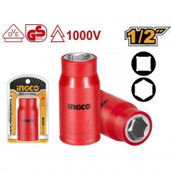 DADO AISLADO INGCO 1000V 1/2" DR - 12 MM 6 PUNTAS # HIHAST12121