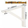ESCUADRA ESTANTE INGCO REFORZADA BLANCA 200X300 MM # IHDSB0812