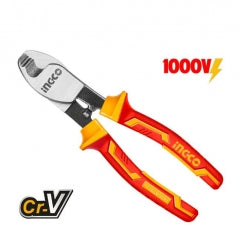 ALICATE INGCO CORTANTE ELECTRICISTA AISLADO 1000V 6" /160 MM # HICCB28160