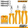 ALICATE INGCO UNIVERSAL. PUNTA. CORTE DIAGONAL SUPER SELECT JGO 3PZAS # HKPS08311(OF)