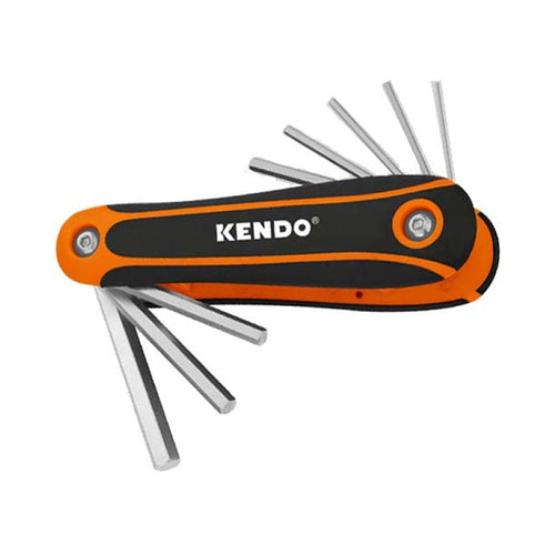 LLAVE ALLEN KENDO CROMADA PLEGABLE JGO. 8 PIEZAS # 20717