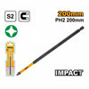 PUNTA INGCO IMPACTO PH2 200MM IMANTADA # SDBIM71PH2200