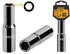 DADO LARGO INGCO 6 PTA 1/2 DR 22 MM # HHAST12223L