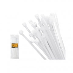 AMARRA PLASTICA INGCO BLANCA BOLSA 100 PZAS. LARGO 450 MM # HCT45076(OF)