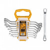 LLAVE CORONA Y CORONA INGCO ACODADAS 6-22 MM JGO. 8 PIEZAS # HKSPA3088