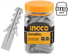 TARUGOS PLASTICOS INGCO 6 X 30 MM (ENVASE 200 PIEZAS) # HWSP0603011(OF)