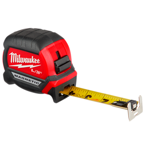 HUINCHA DE MEDIR 8 MTS TRABAJO PESADO MILWAUKEE 48-22-0326