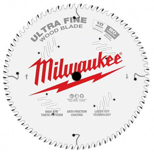 DISCO SIERRA CIRCULAR MILWAUKEE 10 DE 80 DIENTES