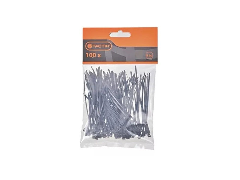 AMARRA PLASTICA TACTIX # 408023 NEGRA BOLSA 100 PZAS.LARGO 250MM