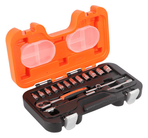 Juego De Dados 1/4" 4 - 13MM 16 Piezas BAHCO
