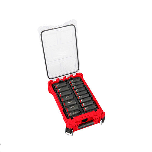 JUEGO DE DADOS DE IMPACTO PACKOUT 16PZS MM 1/2 MILWAUKEE