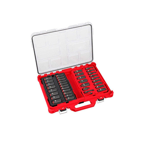 JUEGO DE DADOS DE IMPACTO PACKOUT 36PZS MM 3/8 MILWAUKEE