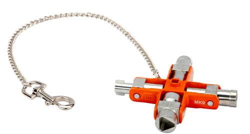 LLAVE 9 EN 1 PARA ARMARIOS DE CONTROL BAHCO MK9
