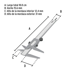 PIE DE METRO PRETUL (TRUPER) 5" # VER-6P (21454)