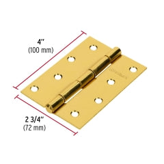 BISAGRA HERMEX-TRUPER ACERO LATONADO 4 x 2.3/4" #BR-401(BI-40L) 20UNI. (43198)