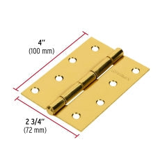 BISAGRA HERMEX-TRUPER ACERO LATONADO 4 x 2.3/4" #BR-401(BI-40L) 20UNI. (43198)