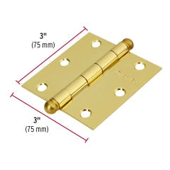 BISAGRA HERMEX-TRUPER ACERO BRONCEADO 3" X 3" #BC-301R(BIC-30L-R) 20UNI. (43232)