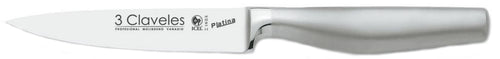CUCHILLO TRES CLAVELES # 1615 INOX.FORJ.PLATINA VERDURAS 10 CMS