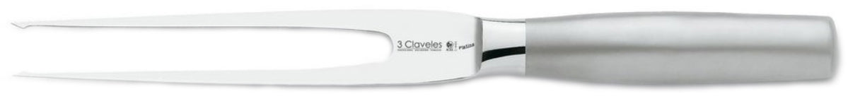 TENEDOR TRES CLAVELES # 1620 INOX.FORJ.PLATINA 20 CMS (OF)