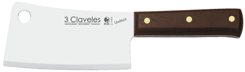 MACHETE TRES CLAVELES # 1098 INOX MGO MADERA 16CMS