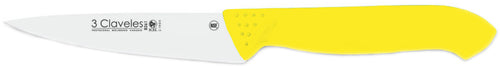 CUCHILLO TRES CLAVELES # 1328 PROFLEX MGO.AMARILLO 12 CMS COCINERO