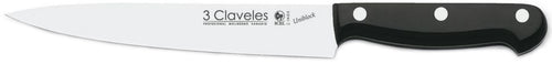 CUCHILLO TRES CLAVELES # 1148 INOX UNIBL 17CMS FILETEAR