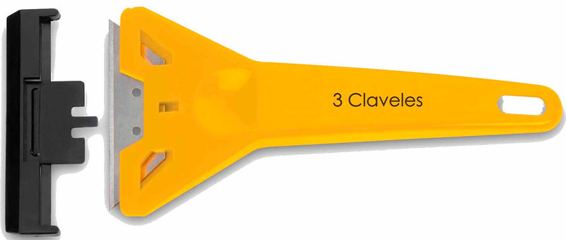 RASPADOR TRES CLAVELES # 242 PARA VIDRIOS 14.5 CMS